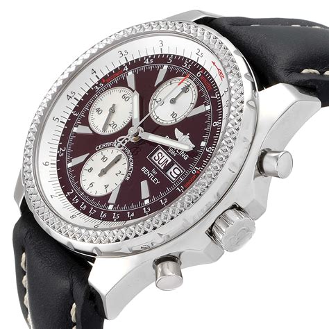 breitling bentley burgundy|Breitling Bentley Motors GT Burgundy Dial Steel Mens Watch .